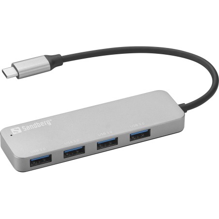 "Sandberg USB-C to 4 x USB 3.0 Hub SAVER - Enhance Connectivity with High-Speed Ports | Model: 336-20"